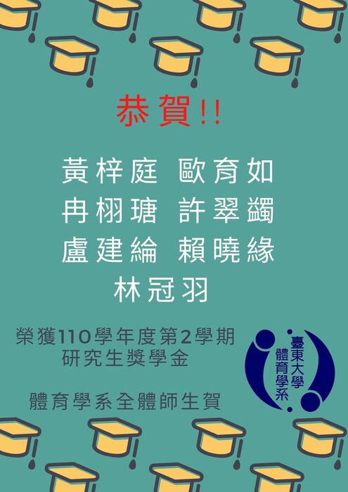 【榮譽榜】110-2研究生獎學金圖片